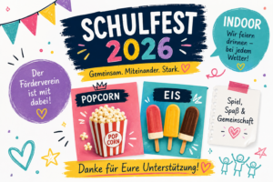 Symbolbild zum Schulfest 2026 (mit KI generiert)
